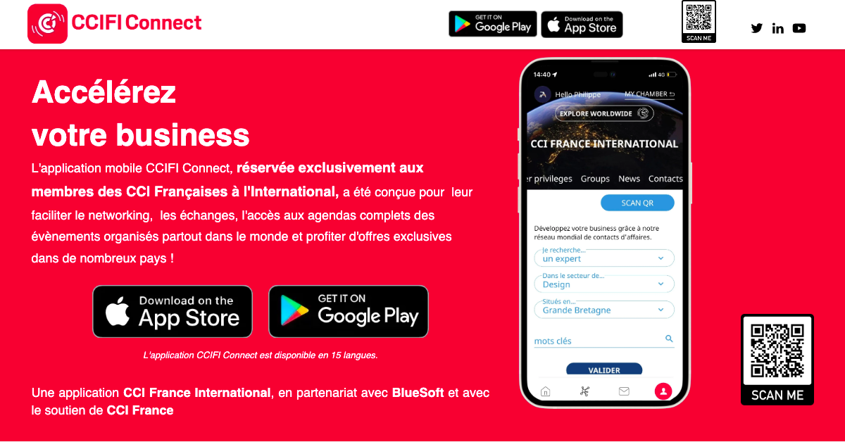Nouvelle version - Application CCIFI Connect | CCI Française au Canada